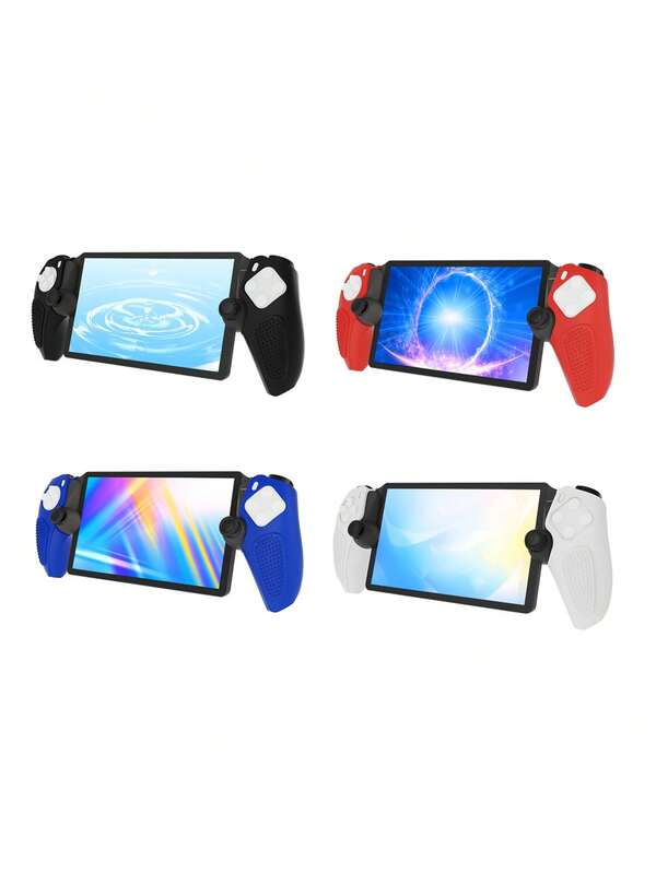 2pcs Portal Remote Play Detachable Game Grip Covers, Anti-Slip Textured Design, Sweat-Resistant, Enhanced Gameplay Experience