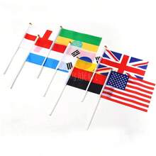 Bộ 10 cờ vẫy tay kỷ niệm World Cup 2026, gồm cờ quốc gia của Mỹ, Canada và Mexico. - Nhiều màu - Xem 3