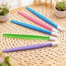 5/10pcs Set Embossed Silicone Massage Stick & Nail Care Dual-Use Mini Curved Nail Clippers, Portable Nail Rhinestone & Pearl Tweezers - Multicolor - View 10