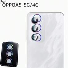 1pc Lens Protector, Compatible With OPPO A5/A5X/A5 Pro Metal Ring Tempered Glass Lens Protector, High Definition Independent Lens Protector, Scratch-Resistant And Wear-Resistant, Ultra-Thin Tempered Glass Lens Cover, 9H Tempered Glass Metal Camera Screen Protector, Easy Installation With Positioning Tool, Fashionable Phone Accessory, Compatible With Protective Case - Multicolor - View 8