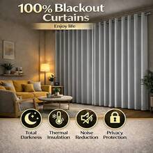 4 Panels 100% Blackout Curtains Heat Insulation Noise Reduction Privacy Protection Room Darkening Curtains Energy Efficient Curtains Thermal Insulated Curtains Soundproof Curtains For Living Room Bedroom Modern Curtains For Bedroom Decorative Curtains For Living Room Elegant Curtains For Bedroom Luxury Curtains For Living Room Plain Curtains For Bedroom Solid Color Curtains For Living Room Blackout Window Treatments For Bedroom Light Blocking Curtains For Living Room Partition Curtains Suitable For Living Rooms Bedrooms Balconies And Courtyards BLACK RED GRAY GREEN - 黑色 - 查看 3