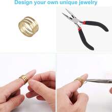 1 Hộp Khóa Tôm Hùm, Hạt Vòng, Bộ Dụng Cụ Làm Trang Sức, Dùng Để Tự Làm Vòng Tay, Lắc Tay, Dây Chuyền, Khuyên Tai, Đồ Thủ Công Trang Sức Và Sửa Chữa. - A - Xem 5