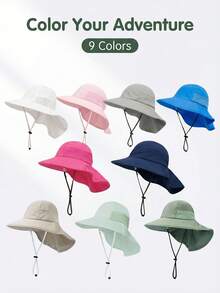 3-24M 2-6Y Cape Hat Children's Sun Hat 2026 Summer New Lightweight Breathable Mesh Sun Protection Hat Boys And Girls Bucket Hat - 1PC - View 3