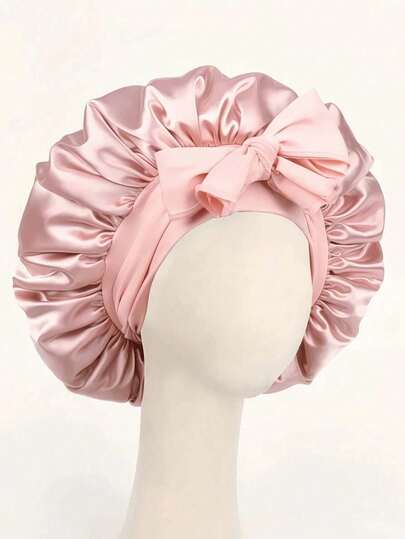 Mũ ngủ bằng polyester cao cấp, đóng gói đơn với dây đeo điều chỉnh được - Mũ ngủ chăm sóc tóc nhẹ nhàng cho sự thoải mái suốt đêm, hoàn hảo cho tóc dài, tóc xoăn hoặc tóc tết - Phụ kiện phòng tắm cao cấp, thời trang và thoải mái, sản phẩm chăm sóc tóc ban đêm dành cho cả nam và nữ.