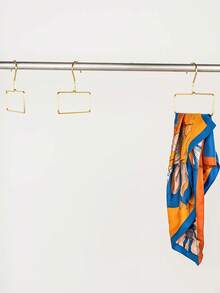 10pcs Nordic Style Golden Metal Clothing Rack, Multi-Functional Hanger For Clothes, Towels, Scarves - Gold - View 5