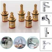 Bộ 1/2 van sứ nóng lạnh bằng đồng thau cho vòi nước phòng tắm, sửa chữa van nước phòng tắm, thay thế lõi van, vòi nước nhà bếp bằng đồng thau, phù hợp cho điều khiển vòi nước nhà bếp và phòng tắm - Phụ kiện thay thế vòi nước - Nhiều màu - Xem 2