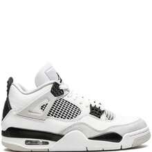 Nike Air Jordan 4 Retro Sneakers - Authentic Iconic Basketball Shoes | Viral 2026 Men's High-End Retro Streetwear | Premium Leather & Mesh Performance Trainers | Classic Air Cushioning & Support Wings | Legendary Designer Athletic Footwear - Military Black - 查看 9