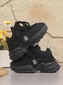 Giày thể thao trẻ em unisex thời trang tối giản, thoải mái, đế mềm, thoáng khí. - màu đen - Xem 6