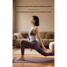 Popular Skinny Abdomen Massager EMS Micro Current Waist Massage Abdominal Heating Sports Full Burning Beauty Plastic Instrument Belt - YM-03 English Detachable Version + Flexible Strap - View 3
