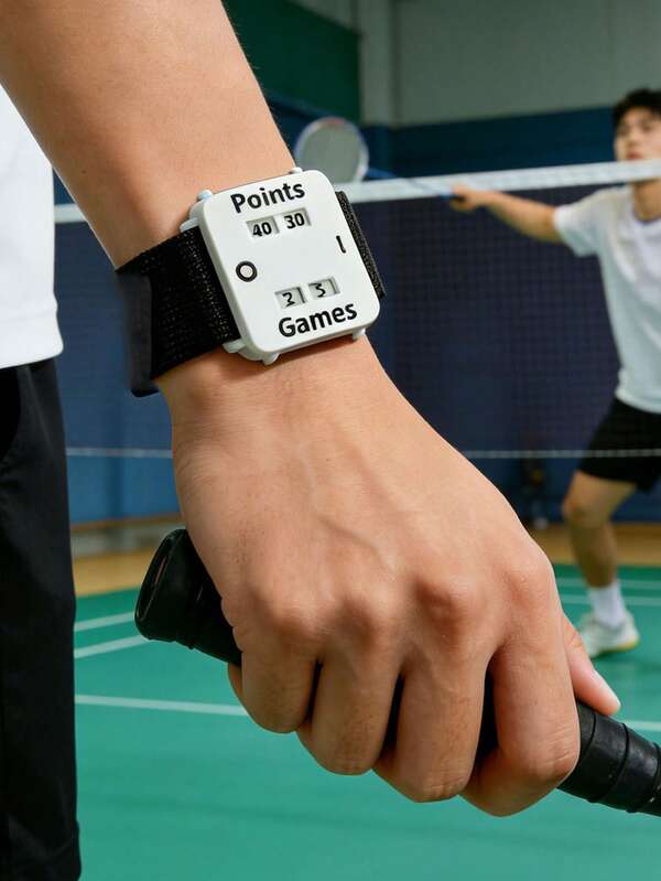 1/2 pièces Bracelet compteur de score de couple pour le cricket, le tennis ou le volleyball - Suivi de score rapide, compteur monté sur le poignet, plastique durable, mains libres, cadeau idéal pour les couples, les amis, la famille, convient pour les matchs en simple et en double - Idéal pour les entraîneurs, les arbitres, sans pile requise