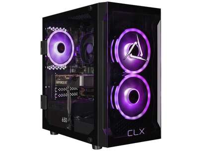 CLX Set Gaming Desktop - AMD Ryzen 7 8700F 4.1GHz 8-Core Processor, 16GB DDR5 Memory, GeForce RTX 5060 8GB GDDR7 Graphics, 1TB NVMe M.2 SSD, WiFi, Win 11 Home 64-Bit