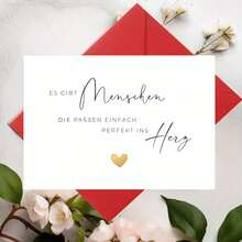 Thiệp Joli "Có những người hoàn toàn phù hợp với trái tim tôi" - Kèm phong bì và tem sáp - Thiệp sinh nhật dành cho bạn thân - Thiệp sinh nhật bạn thân - A - Xem 3