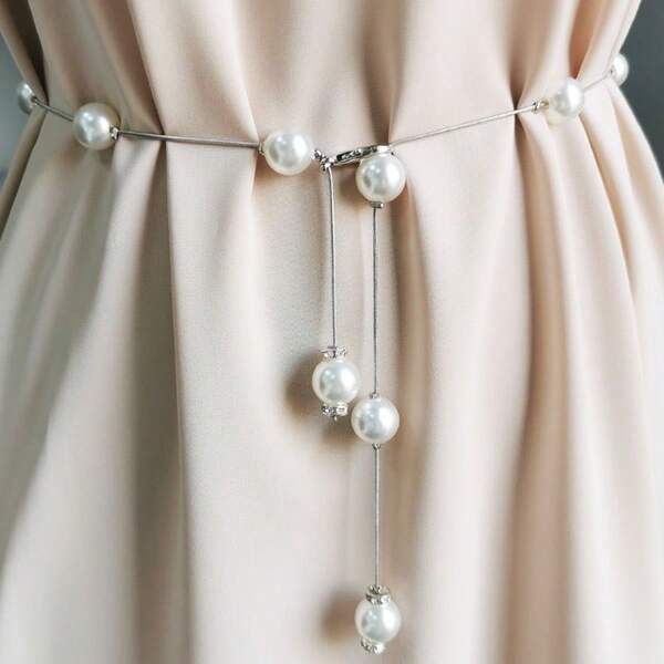1pc Silver-Color Waist Chain
