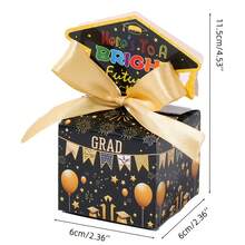 10件套毕业派对糖果盒——毕业礼服主题礼盒、学士袍纸盒和饼干/零食袋 - 畢業季包裝盒 - 查看 5
