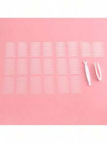 40pcs Breathable Invisible Double Eyelid Tapes, Double-Sided Eyeshadow Makeup Tapes, Transparent, Gift, Travel Essential - Multicolor - View 8