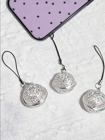 2 chiếc mặt dây chuyền hình chuông cung điện màu bạc cổ điển, đồ trang sức kim loại tự làm, phụ kiện chuông rỗng kiểu retro, quà tặng cho bạn bè, người yêu, ba lô, hộp bút.