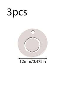 Bộ 3 mặt dây chuyền bằng thép không gỉ rỗng hình 26 chữ cái tiếng Anh, tự làm phụ kiện trang sức thời trang cho nữ. - mặt dây chuyền - Xem 31