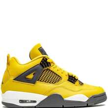 Nike Air Jordan 4 Retro Sneakers - Authentic Iconic Basketball Shoes | Viral 2026 Men's High-End Retro Streetwear | Premium Leather & Mesh Performance Trainers | Classic Air Cushioning & Support Wings | Legendary Designer Athletic Footwear - Lightning (2021) - 查看 6