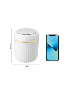 小型带盖垃圾桶，塑料桌面垃圾桶，翻盖设计防止异味泄漏，可用于存放果皮和碎纸，保持桌面整洁，适用于浴室、家居装饰、咖啡桌、办公室、客厅等场所。 - 彩色 - 查看 13