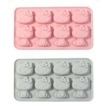 SANRIO Hello Kitty托盘 - 可爱卡通猫DIY树脂模具，夏日休闲配件，高审美价值 - 彩色 - 查看 7