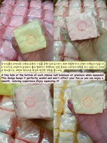 Jumbo Cheese Cube Stress Ball Big Cheese Shapeable Squeeze Ball Non-Bounce Fidget Toy ASMR Sensory Anti-Stress Christmas Gift - 黃色 - 查看 2