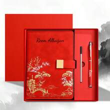 Bộ quà tặng sổ tay A5 phong cảnh tre in logo tùy chỉnh, bao gồm sổ tay + bút + ruột bút + hộp quà, sổ tay và bút có thể mua riêng hoặc theo bộ, sổ tay da nhân tạo dập nổi phong cảnh tinh tế, sổ họp, bìa PU mềm mại, đổi màu, 200 trang, thiết kế bìa độc đáo, trải nghiệm viết chất lượng cao, phù hợp cho học sinh, du lịch, công tác, viết cùng gia đình, Ngày Nhà giáo, Ngày Valentine, Lễ Tạ ơn, món quà ý nghĩa dành cho gia đình, bạn bè, thầy cô, cha mẹ, đồng nghiệp. - Nhiều màu - Xem 4
