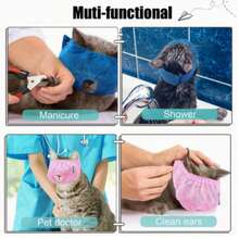 Adjustable Comfortable Cat Anti-Bite Breathable Mask, Suitable For Beauty/Care/Bathing - Multicolor - View 4