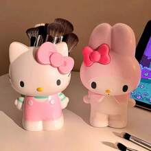 SANRIO 1个、Melody、化妆刷收纳盒，可作桌面整理器、铅笔盒、背包使用，是返校必备、化妆师收纳的理想之选，也适合作为万圣节、复活节、感恩节礼物。（部分工艺品可能存在轻微瑕疵，可擦拭干净） - 彩色 - 查看 12