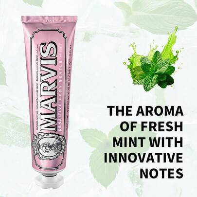 Marvis - Pasta de dientes para encías sensibles sabor a menta (2.5 Oz)