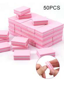 25 miếng dũa móng tay hai mặt, mút xốp mini. - Nhiều màu - Xem 4