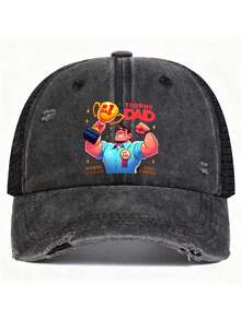 父亲节棒球帽，印有“TROPHY DAD”字样，女儿送给爸爸的最佳礼物，父亲节送给爸爸、爷爷、丈夫的礼物 - 彩色 - 查看 5