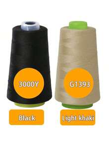 EDCUEBE7 1件/2件缝纫线 46种颜色可选 3000码/线轴 家用缝纫线适用于各种场景（包装和线轴颜色随机） - 隨機色 - 查看 61