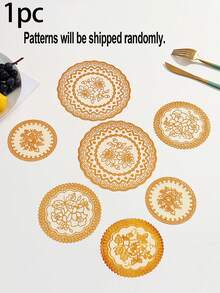 1/2/4Pcs Vintage French Elegant Lace Placemat, Hand Embroidered Table Mat & Chinese Style Tablecloth, Dining Table Room Decor, For Wedding Party Christmas Holiday Ornament, Autumn Household Essentials & Exquisite Gift - Multicolor - View 13