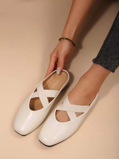 Sandalias planas de mujer, nuevas sandalias de verano con tiras cruzadas, suela suave, ligeras, transpirables, chanclas casuales para la playa