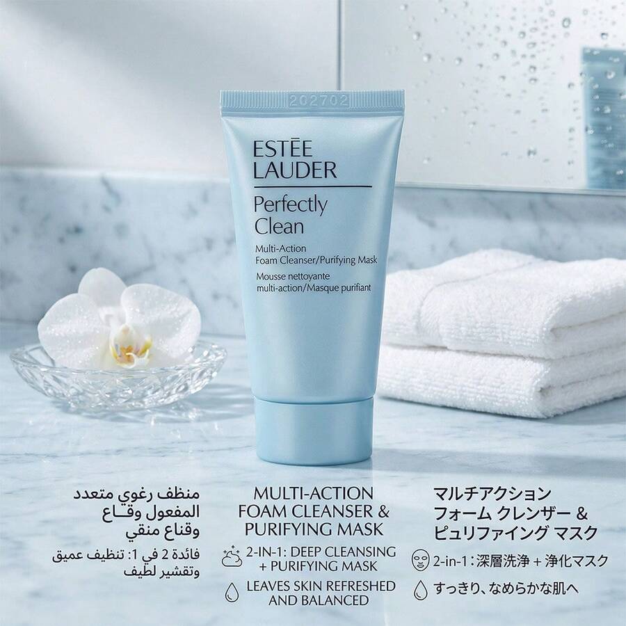 Estée Lauder 雅詩蘭黛 30 ML 旅行裝,Perfectly Clean 多效泡沫洗面乳/淨化面膜 - 30mL - 查看 1
