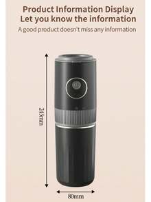 3-In-1 Portable Coffee Maker With Built-In Grinder - Mini Fully Automatic/Manual Drip Coffee Cup, Suitable For Travel, Outdoor, Camping, Handheld Espresso Machine Anytime Anywhere - American coffee machines - View 12
