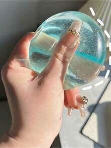 1个减压慢回弹挤压玩具。6.0高透明麦芽糖浆球慢回弹减压玩具，特别柔软可爱，柔软蓬松。 - 粉色 - 查看 7