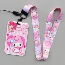 SANRIO Giá đựng thẻ xe buýt cứng hình hoạt hình Anime, in chuyển nhiệt, thẻ sinh viên/thẻ đeo cổ/thẻ ID. - Nhiều màu - Xem 8