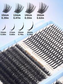 Bộ nối mi giả Nga 592 sợi, mi giả dạng gai, mi rời 100D 120D 150D, mi dày, mi xoăn D-Curly 10-20MM, 6 kiểu mi giả dạng gai, mi rời, nhiều kiểu dáng tự nhiên, mi giả phân đoạn có thể tái sử dụng, mềm mại và siêu nhẹ, tự nối mi tại nhà. - Nhiều màu - Xem 7