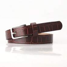 1pc Women's Leopard Print Belt, Fashionable Skinny Zebra Pattern Waist Belt, Versatile Clothing Accessory - Multicolor - View 14