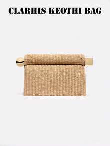 Chiếc túi xách dự tiệc màu trơn đơn giản nhưng thanh lịch này có thiết kế khóa cài, toát lên vẻ sang trọng. Đây là một chiếc túi xách dự tiệc thời trang dành cho nữ, có thể đựng những vật dụng cần thiết hàng ngày như son môi, chìa khóa và mỹ phẩm. Nó cũng là một món quà tuyệt vời dành cho bạn bè và người thân. - Màu Khaki - Xem 4