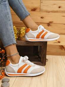 FZY 2025 New Style Women's Casual Sports Shoes, Women's Flat Sandals - Men's Sports Shoes - Women's Home Slippers - Women's Flat Sandals - Lightweight And Versatile Fashionable Sports Shoes - Suitable For All Seasons, With Anti-Slip Rubber Outsoles, Shock-Absorbing Midsoles And Moisture-Wicking Linings. Lightweight Women's Running Sports Shoes - Breathable Cushioned Heels - Women's Yoga Sports Shoes - Waist Support And Anti-Slip Materials, Suitable For Studio Training And Daily Wear - Adjustable Laced Women's Shoes, Fashionable And Multi-Functional Women's Sports Shoes, White Sports Shoes, Christmas Shoes, An Excellent Decoration And Gift For Christmas. - 橘色 - 查看 7