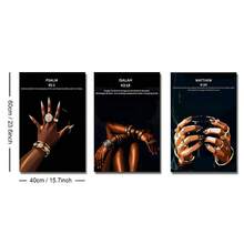 1/3pcs Set Unframed Bible Verse Scripture Canvas Poster African Woman Christian Quote Urban Wall Art Print Luxury Art Painting For Apartment,Living Room,Bedroom,Modern Home Decoration - A - View 11