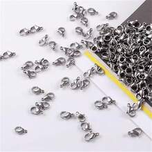 WGRXIRANYKM 20/60/120/200pcs Small Crayfish Clasp Connectors, Mountaineering Buckle DIY Jewelry Making Accessories - Lobster Clasp - View 7