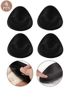 4/2片加厚胸垫，可贴于吊带背心或泳衣，心形提升胸型，透气，泡沫衬里，三角形胸垫 - 彩色 - 查看 14