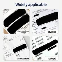 Bút đánh dấu bảo vệ thông tin cá nhân, đầu bút rộng 6mm/12mm/20mm/30mm, dùng để che phủ thông tin nhạy cảm trên phiếu giao hàng, văn phòng, nhà riêng, giao đồ ăn, bút đánh dấu chống rò rỉ mực. - Bút vẽ riêng tư - Xem 6