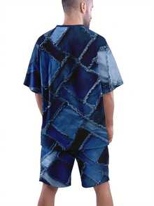 Conjunto de camiseta para hombre - Colores mezclados - Ver 4