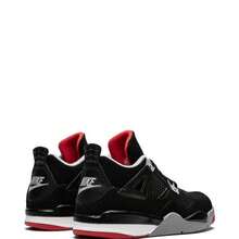 Nike Air Jordan 4 Retro Sneakers - Authentic Iconic Basketball Shoes | Viral 2026 Men's High-End Retro Streetwear | Premium Leather & Mesh Performance Trainers | Classic Air Cushioning & Support Wings | Legendary Designer Athletic Footwear - Bred (2019) - 查看 3