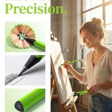 5/10/20支装三角绿杆黑木HB铅笔，经久耐用，适用于素描、绘画、学生书写练习、办公标记 - 三角桿HB鉛筆5支 - 查看 1