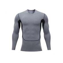 Men Workout Clothes - 1029 Gray - View 2
